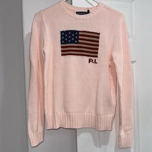 Ralph Lauren pink pony American flag